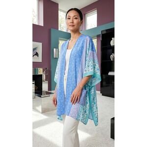 Susan Graver From QVC Kimono Cover Up Women's Blouse Shirt Sz. Small